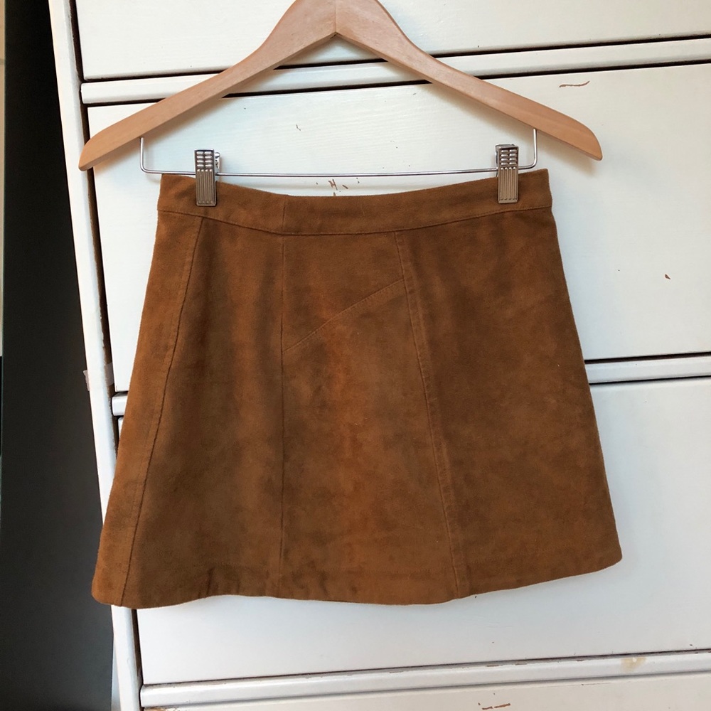 Suede Mini Skirt
